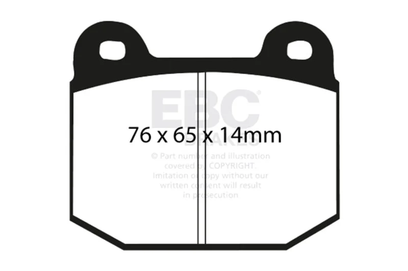 EBC - Rear Yellowstuff Pad PN DP41537R