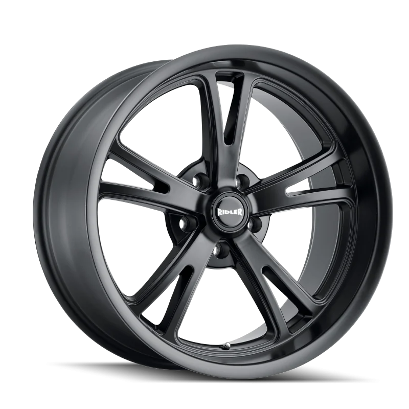 Ridler 606 20x9 / 5x115 BP / 18mm Offset / 72.62mm Hub Matte Black Wheel