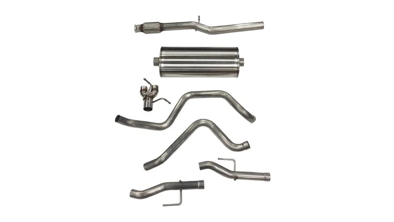 Corsa 2019-2025 Chevy Silverado 5.3L Crew Cab 3in Cat-Back Dual Rear Exit w/ Polished Tip