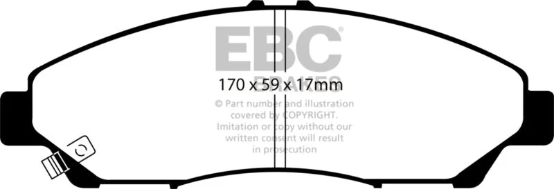 EBC - Front Yellowstuff Pad PN DP41801R