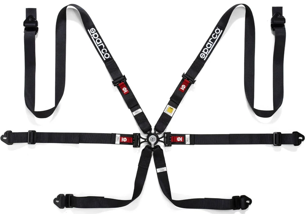 Sparco 6 Point Competition Aluminum Pull Down Racing Harness
