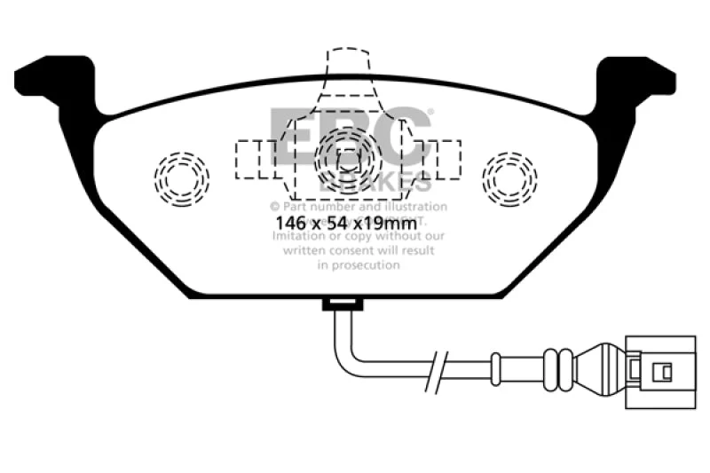 EBC - Front Yellowstuff Pad PN DP41329R
