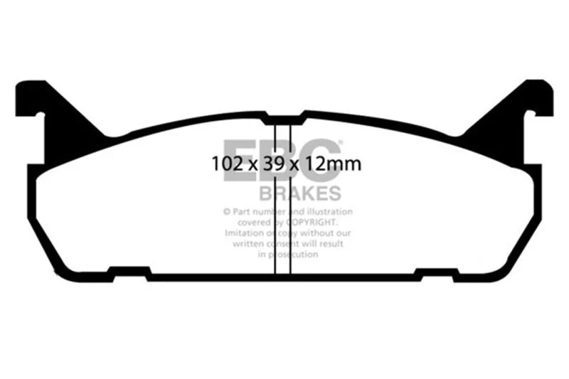 EBC - Rear Yellowstuff Pad PN DP4828R