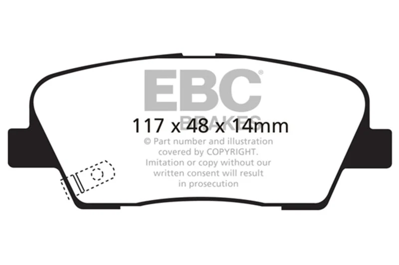 EBC - Rear Redstuff Pad PN DP31806C