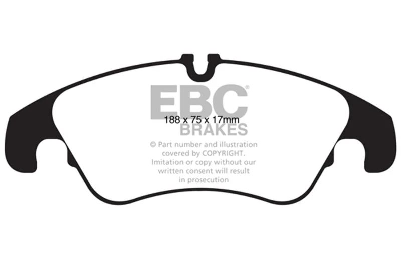 EBC Ultimax2 Low Dust Street - Front Ultimax 2 Pad PN UD13221