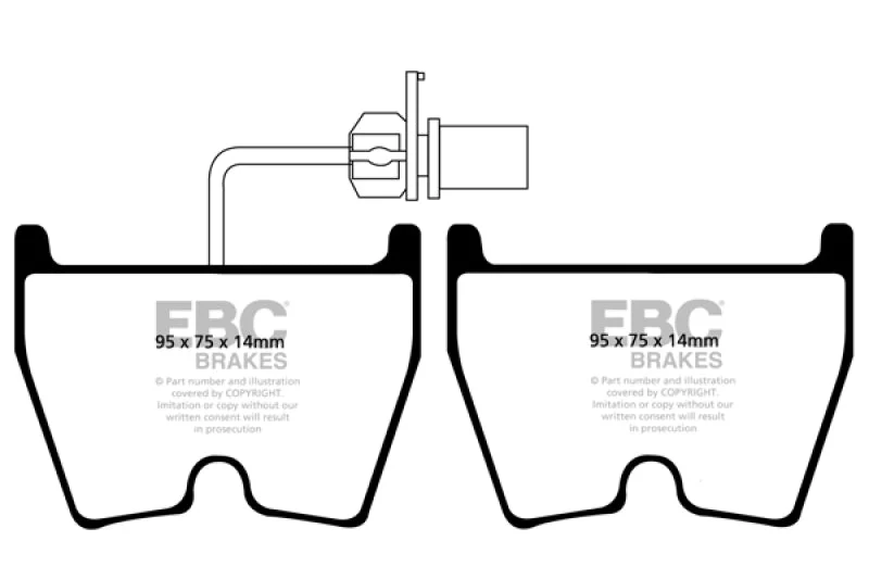 EBC - Front Yellowstuff Pad PN DP41513R