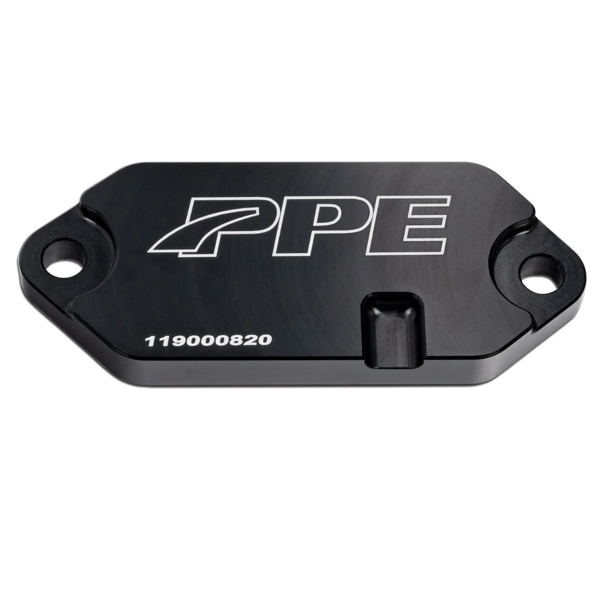 PPE 119000820 - 2001-2020 GM 6.6L Duramax Coolant Block-Off Plate - Billet Aluminum - Black