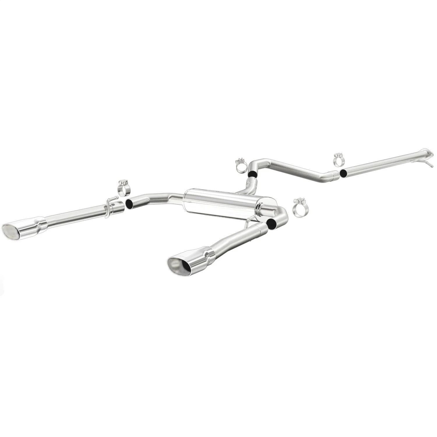 Magnaflow 15181 - 13 Dodge Dart L4 1.4L T/C Dual Split Rear Exit Stainless Cat Back Perf Exhaust