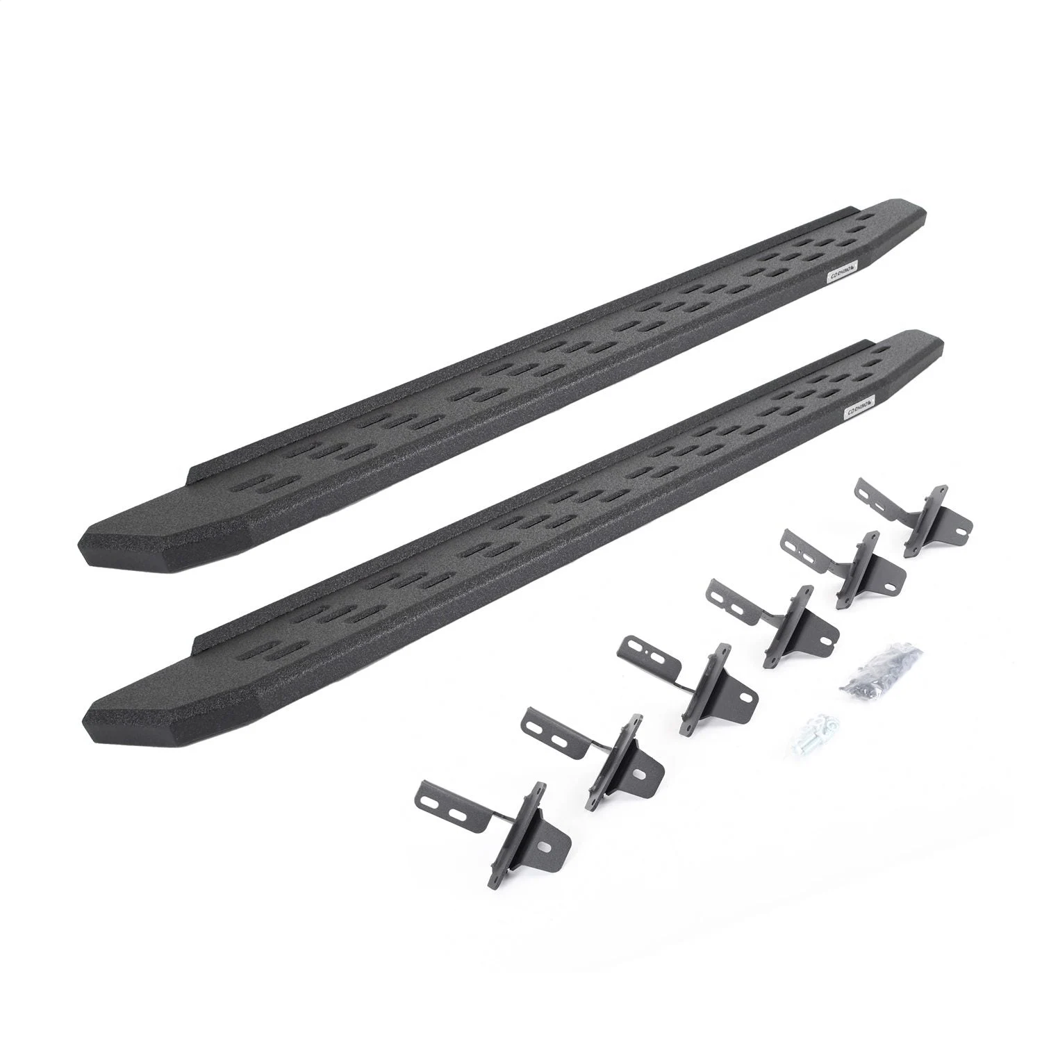 Go Rhino 69612973T - 21-22 Ford Bronco RB30 Running Boards 73in. w/ Brackets - Bedliner Coating