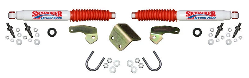Skyjacker 7211 - Steering Stabilizer Single Kit Incl. 2 Steering Stabilizers Mounting Brackets Hardware Designed For A Minimum Of 4 Inch Lift Hardware Boots Sold Separately
