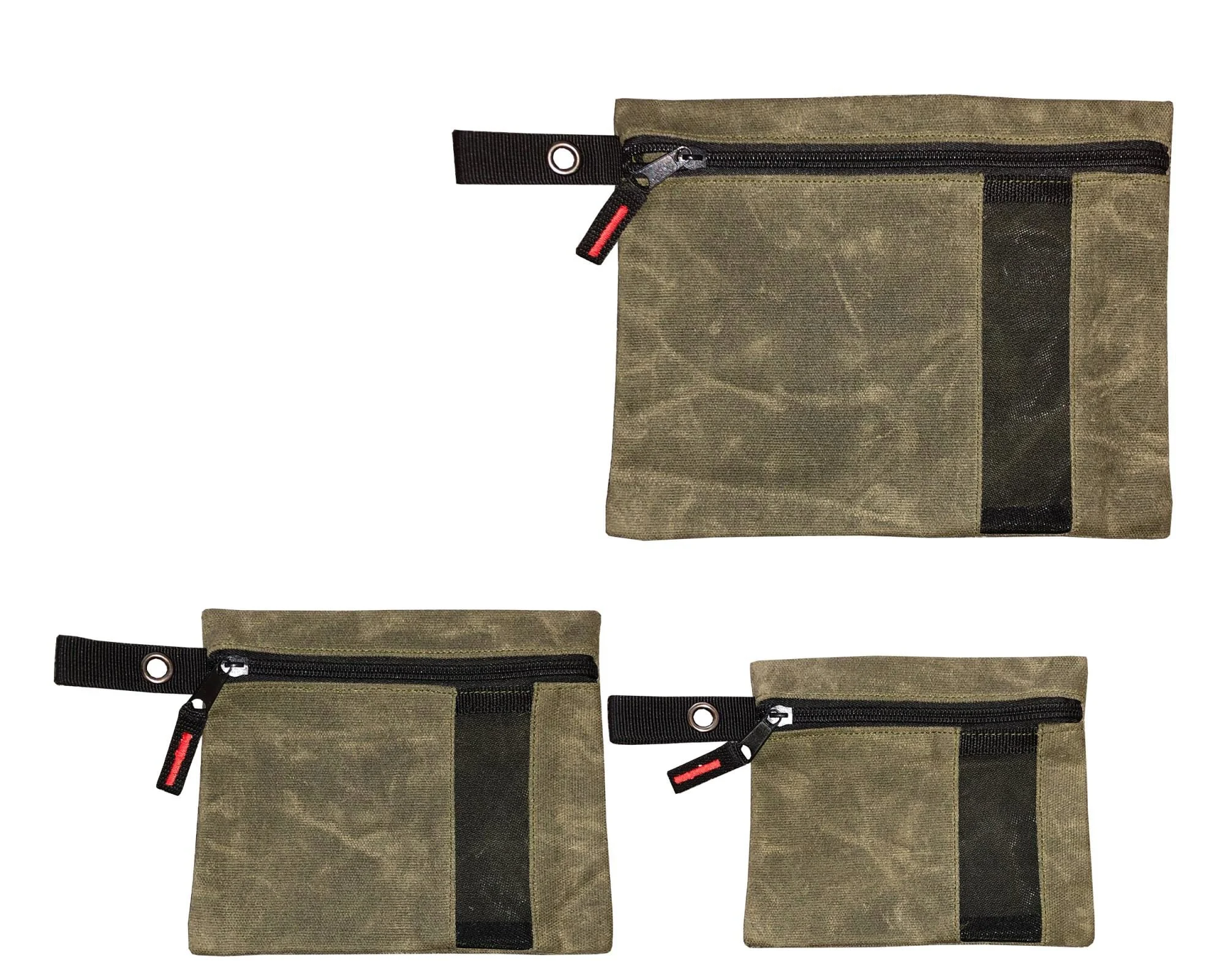 Overland Vehicle Systems 21069941 - Waxed Canvas - Small Size Utility Bags with Pockets
