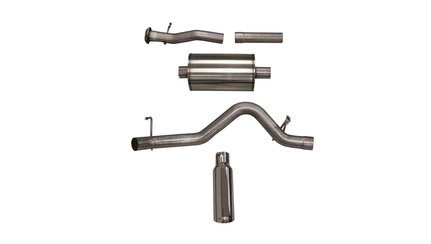 Corsa 24745 - 3.0 Inch Cat-Back Sport Single Side Exit Exhaust 4.0 Inch Slash Cut Polished Tip 17-Pres Colorado/Canyon Crew Cab/Short/Long Bed/Extended Cab/Long Bed 3.6L V6 128/140.5 Inch WB Stainless Steel dB by  Performance