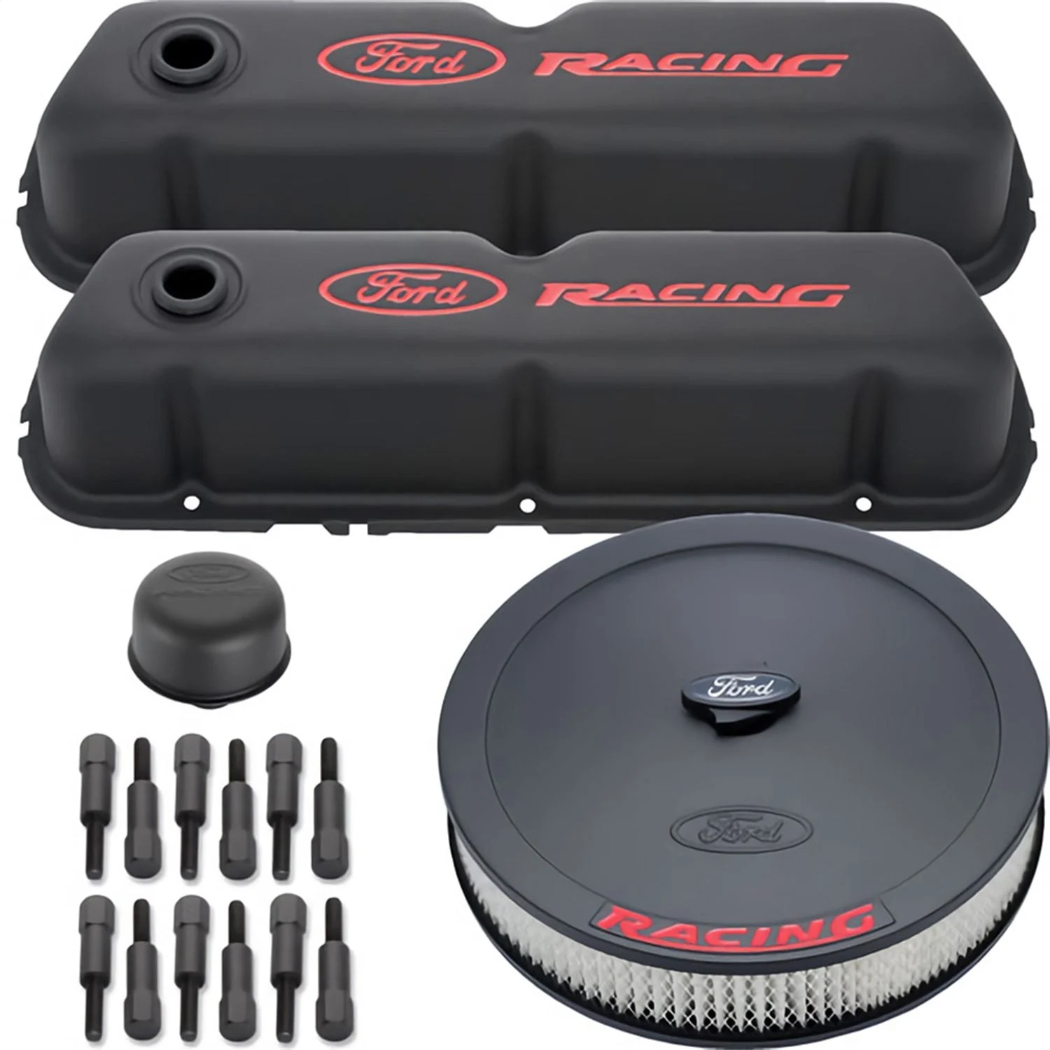 Ford Racing 302-500 - Complete Dress Up Kit Black Crinkle Finish