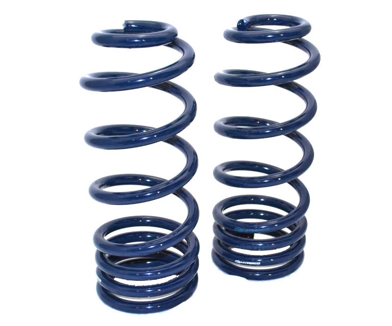 Ridetech 11054798 - Rear Dual Rate Springs 2 Inch Lowering For 1958-1964 Impala W/ Big Block Pair Of Springs Powder Coated Blue