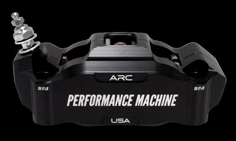Performance Machine 0052-2426-MB - 125 x4 Race Series Radial Mount Caliper with ARC - Right - Black Ano