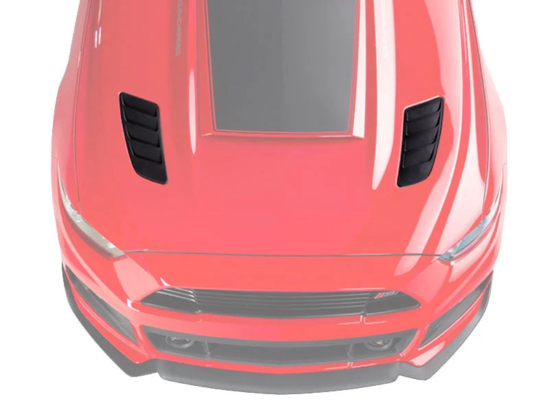 Roush 421869 - 2015-2017 Ford Mustang Black Heat Extractors