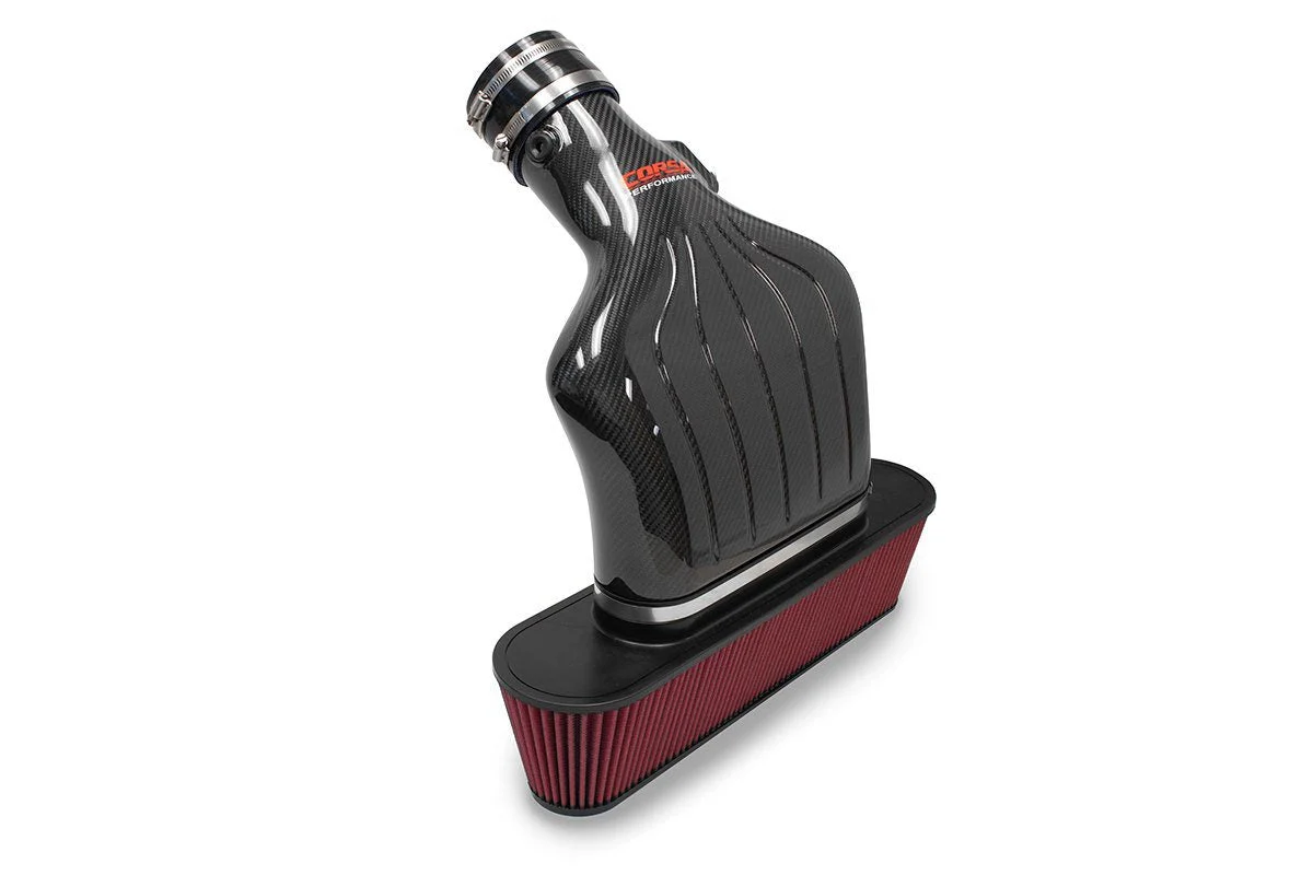 Corsa 44108-1 - Drytech Filter Carbon Fiber Open Element Air Intake Corvette 2008-13 C6 LS3, 2006-13 Z06 LS7  Performance