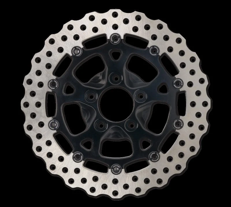 Performance Machine 0133-2606S-B - Disc Carr Dominator 320Mm X .20 Ff No O/S Front Black Ano