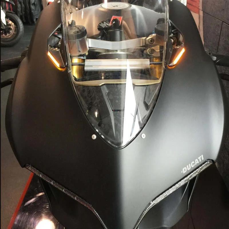 New Rage Cycles 1199-MBO - 11-14 Ducati 1199 Panigale Mirror Block Off Turn Signals