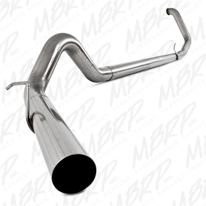 MBRP S6200SLM - 4 Inch Turbo Back Single No Muffler T409 Stainless Steel For 99-03 Ford F-250/350 7.3L