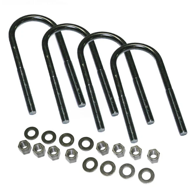 Superlift 11384 - U-Bolt 4 Pack 5/8x3-3/8x11 Round w/ Hardware