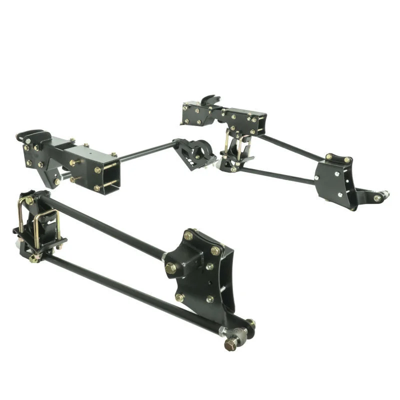Ridetech 11707199 - Bolt-On 4-Link For 2007-2018 Silverado / Sierra 1500 2Wd/4Wd 2019 Legacy and Limited R-Joints Bars Mounting Brackets Panhard Bar And C-Notches Powder Coated Black For Use W/ Shockwaves Or Coil-Overs Sold Separately