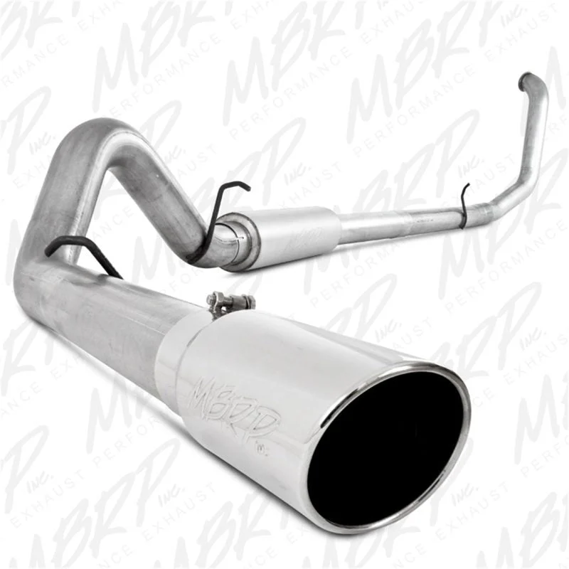 MBRP S6204AL - 4 Inch Turbo Back Single Side Exit Aluminized Steel For 99-03 Ford Excursion 7.3L