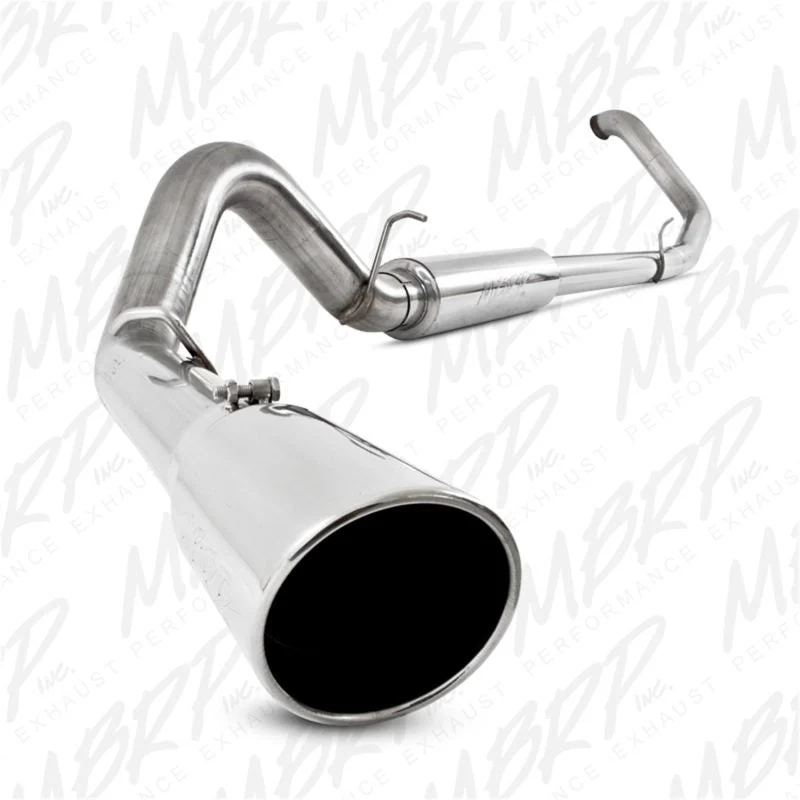 MBRP S6204409 - 4 Inch Turbo Back Single Side Exit T409 Stainless Steel For 99-03 Ford Excursion 7.3L