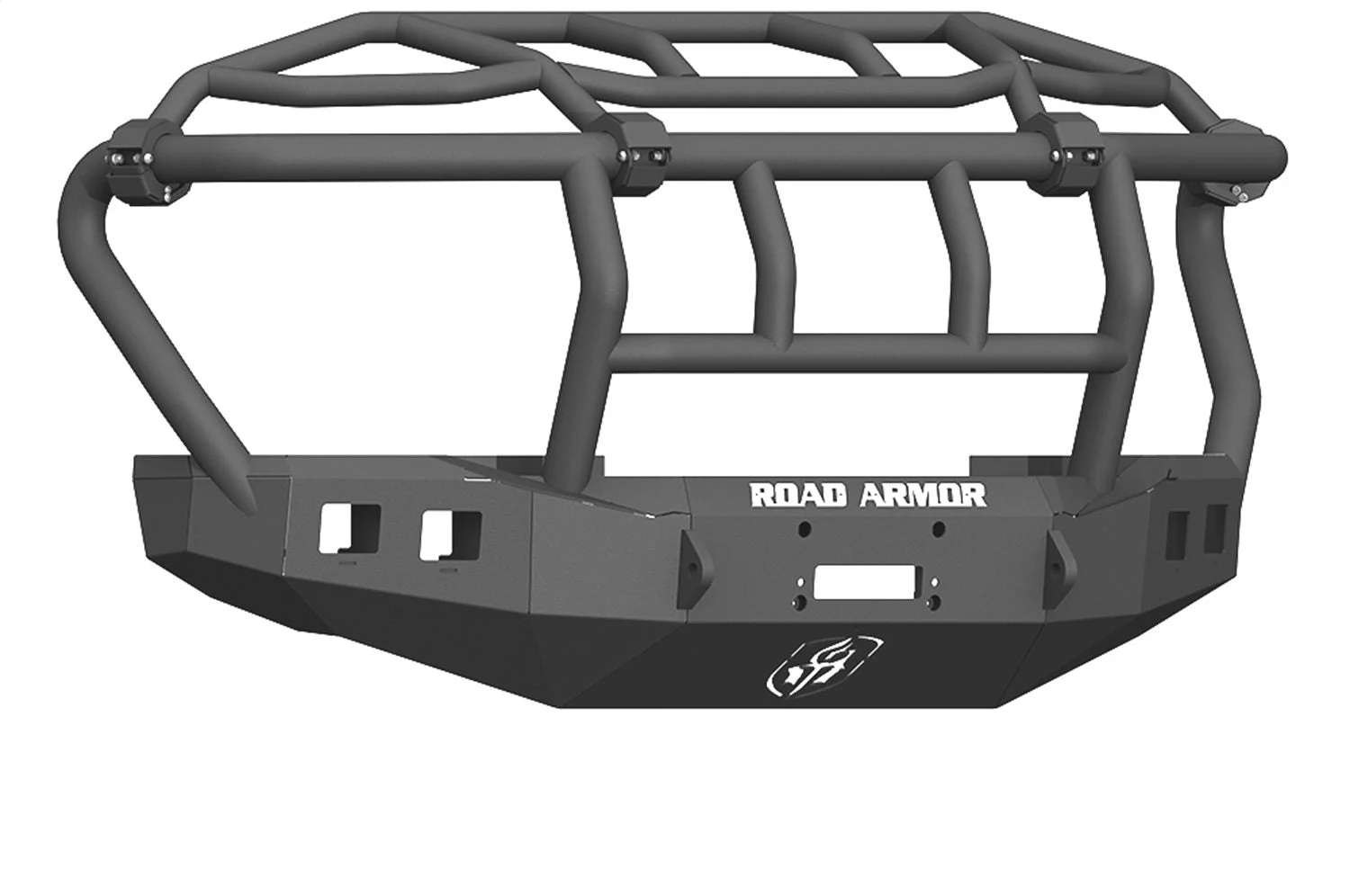 Road Armor 61743B - 17-20 Ford F-250 Stealth Wide Fender Front Winch Bumper w/Intimidator Guard - Tex Blk