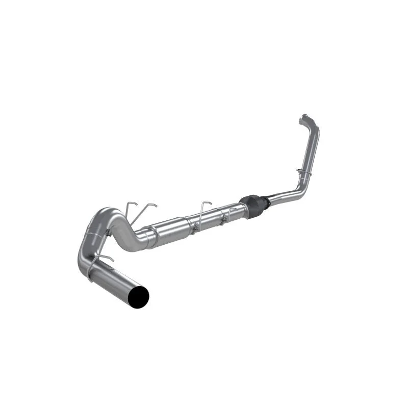 MBRP S62340P - 5 Inch Turbo Back Stock Cat Single Side Exit Aluminized Steel For 03-07 Ford F-250/350 6.0L, Extended Cab/Crew Cab