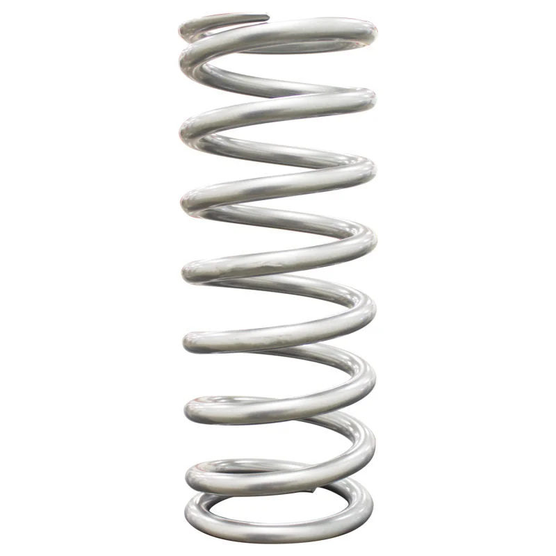 QA1 10HT550 - 2-1/2in ID High Travel Spring - 10in Length x 550lbs/in - Silver Powder Coated