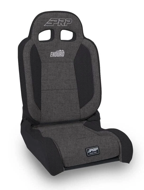 PRP Seats A8701044-54 - EnduroDaily Reclining Suspension Seat Black and Gray Tweed Driver