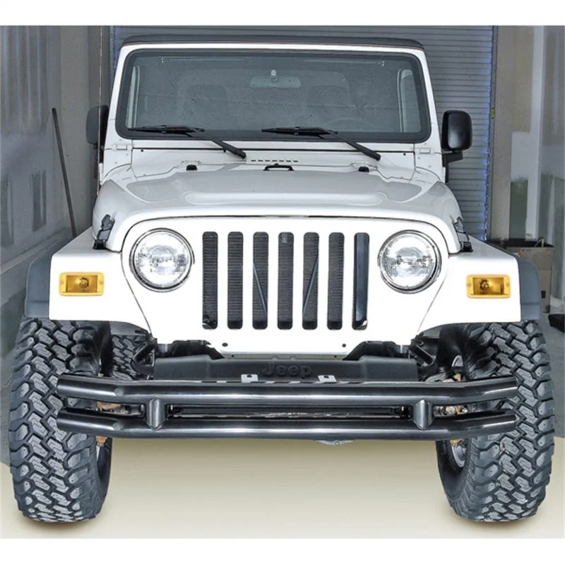 Rugged Ridge 11560.02 - 3in Double Tube Bumper 76-06 Jeep CJ / Jeep Wrangler