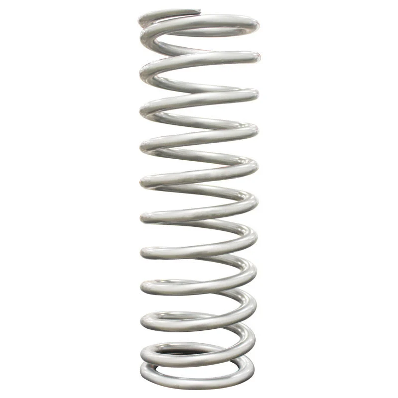 QA1 14HT350 - 2-1/2in ID High Travel Spring - 14in Length x 350lbs/in - Silver Powder Coated