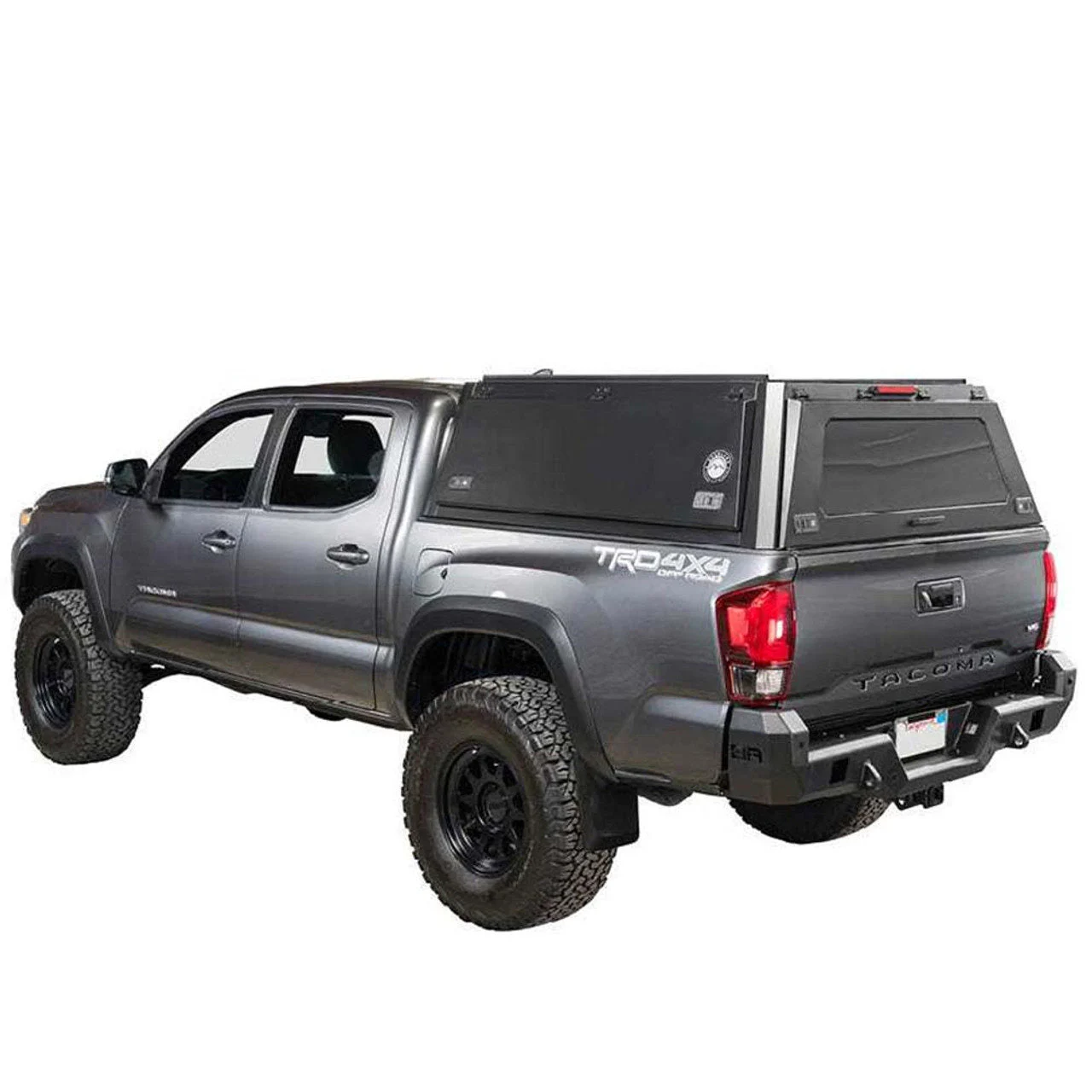 Overland Vehicle Systems 70100009 - Expedition Truck Cap W/Full Wing Doors, Front and Rear Windows and 3rd Brake Light 23-24 Ford F250/350 6.8 Foot Bed