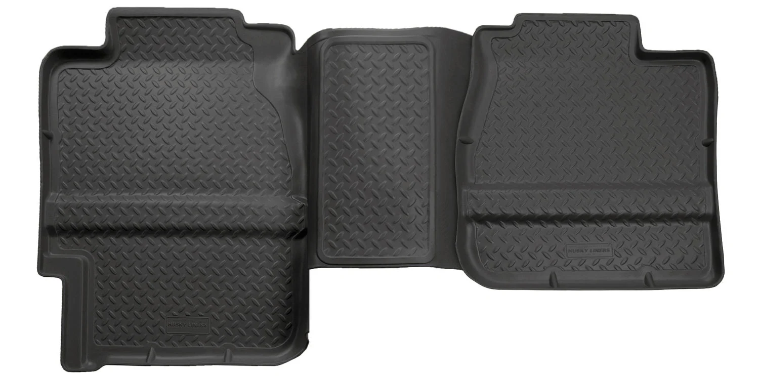 Husky Liners 61101 - 88-00 GM Full Size Truck 3DR/Ext. Cab Classic Style 2nd Row Black Floor Liners