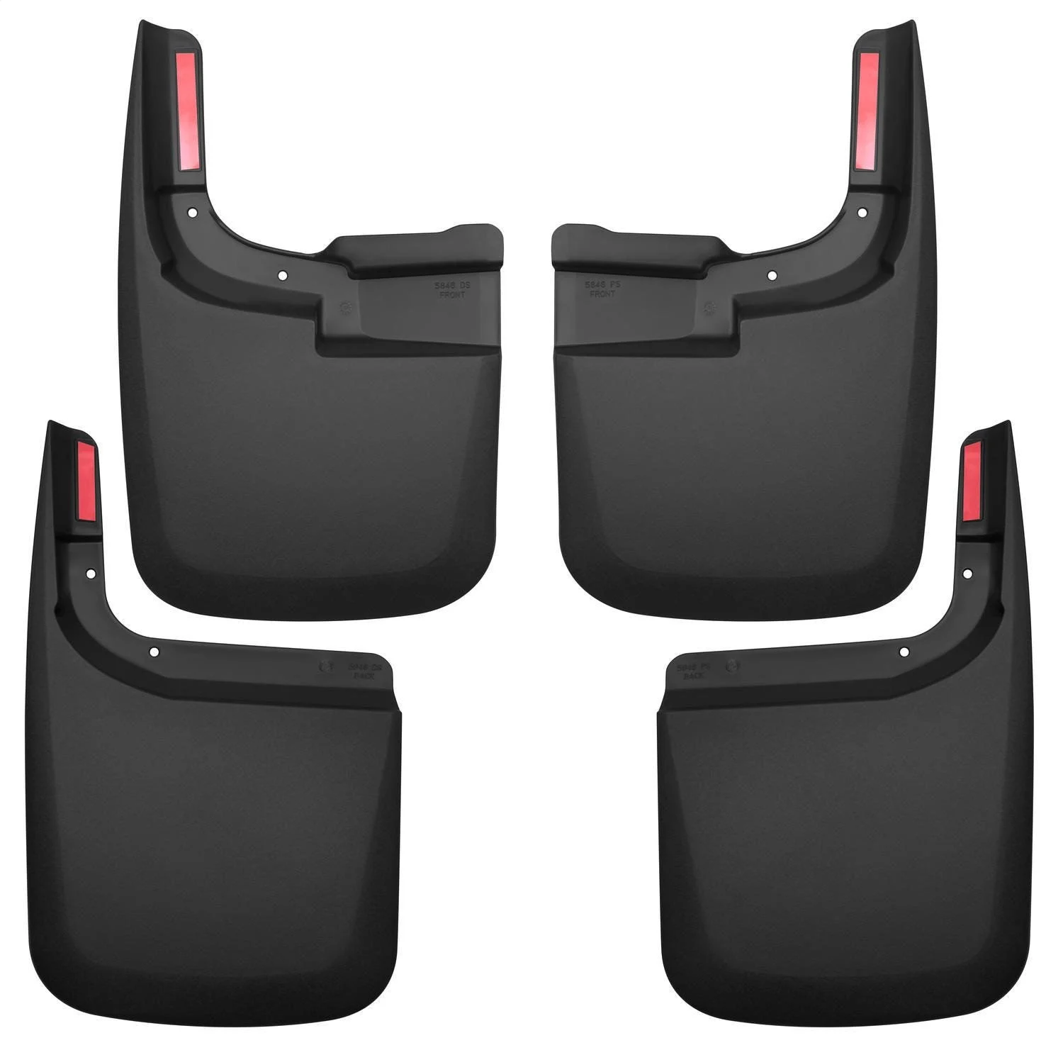 Husky Liners 58466 - 2017 Ford F-250/F350 Custom-Molded Front and Rear Mud Guards