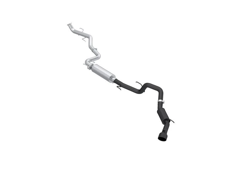 MBRP S5323BLK - 2024-Up Toyota Tacoma 2.4L Armor BLK 3 Inch Cat-Back Exhaust System with Black Tip
