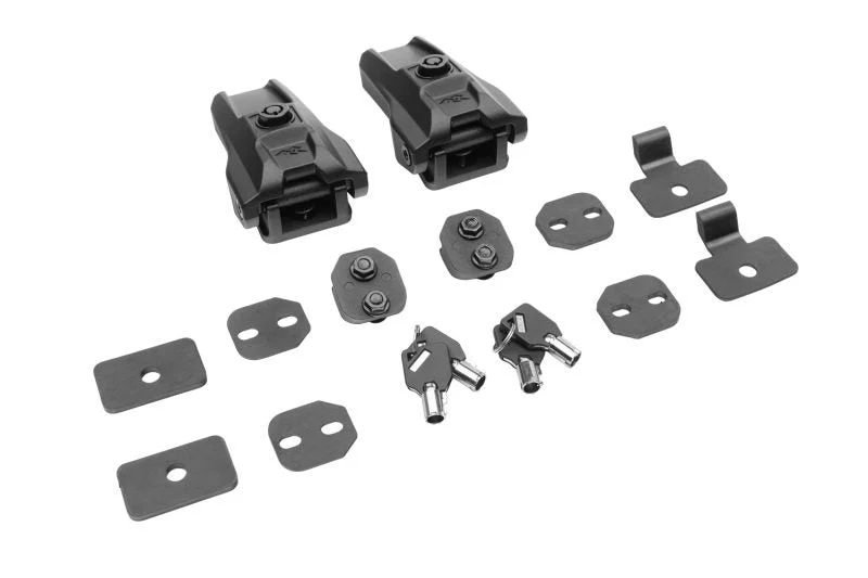 Rugged Ridge 11210.32 - Locking Hood Catch Kit 07-18 Jeep Wrangler JKU / 18-22 Wrangler JL