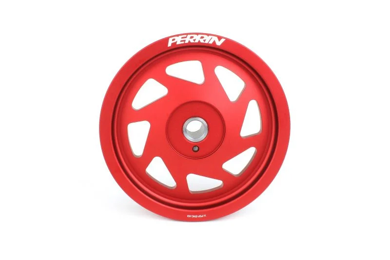 Perrin PSP-ENG-106RD - 22-26 Subaru WRX/BRZ & Toyota GR86 / 20-25 FXT/OBXT Lightweight Crank Pulley - Red