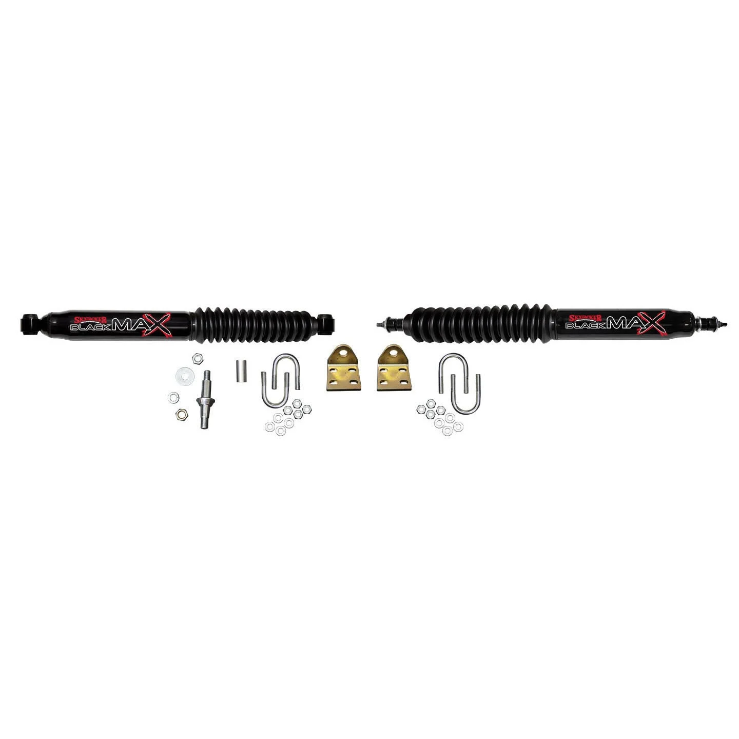 Skyjacker 8219 - Steering Stabilizer Dual Kit Black Dual Kit 97-06 Jeep TJ