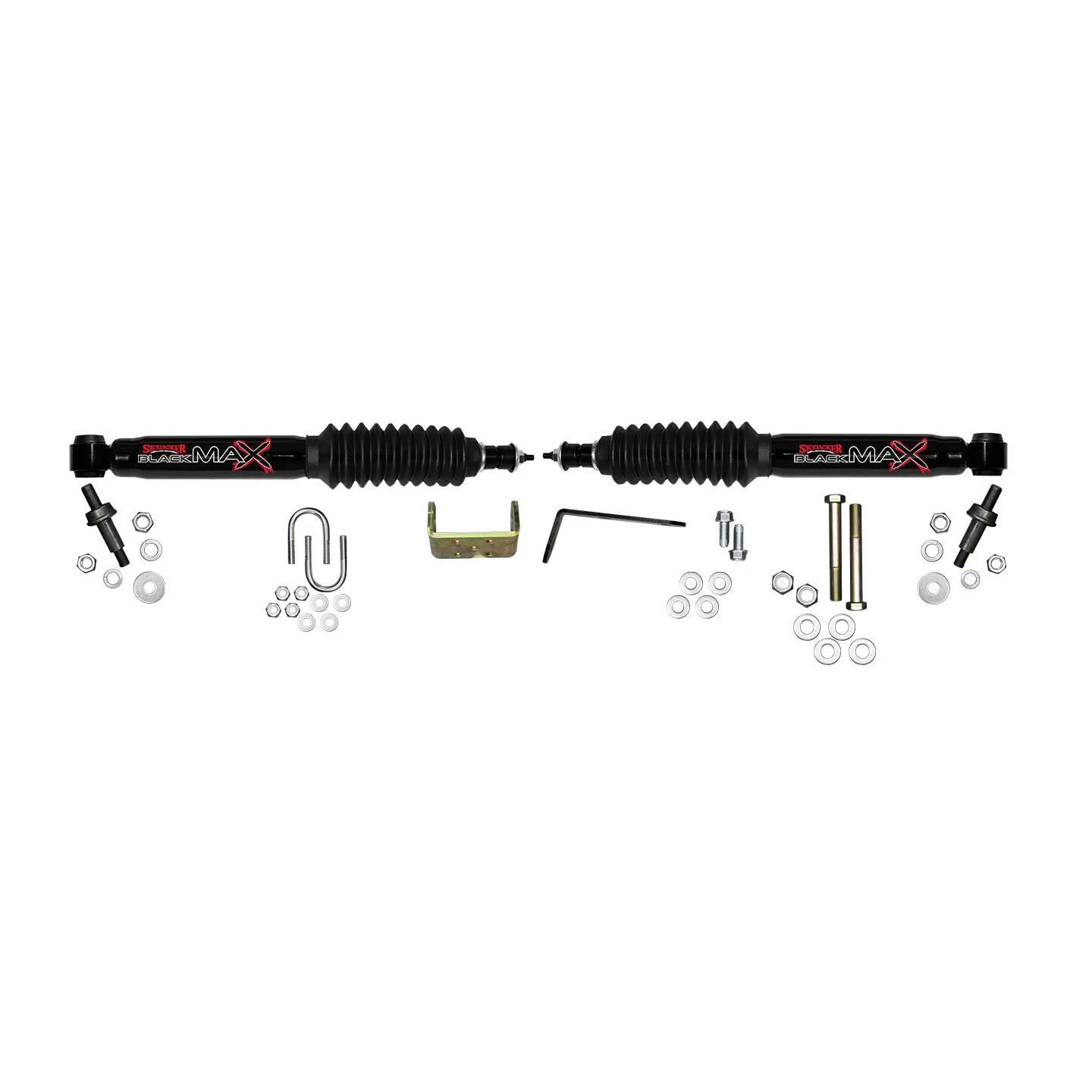 Skyjacker 8296 - Steering Stabilizer Dual Kit Black  Dual Kit Can Only Be Used w/ Suspension Lift
