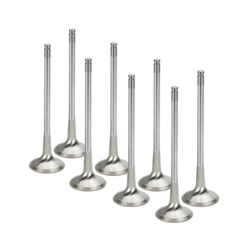 Supertech HEVI-1020D-6MM-8 - Honda K20 30x5.96x108.65mm 6mm Tapered Stem Chrome Inconel Exhaust Valve - Set of 8