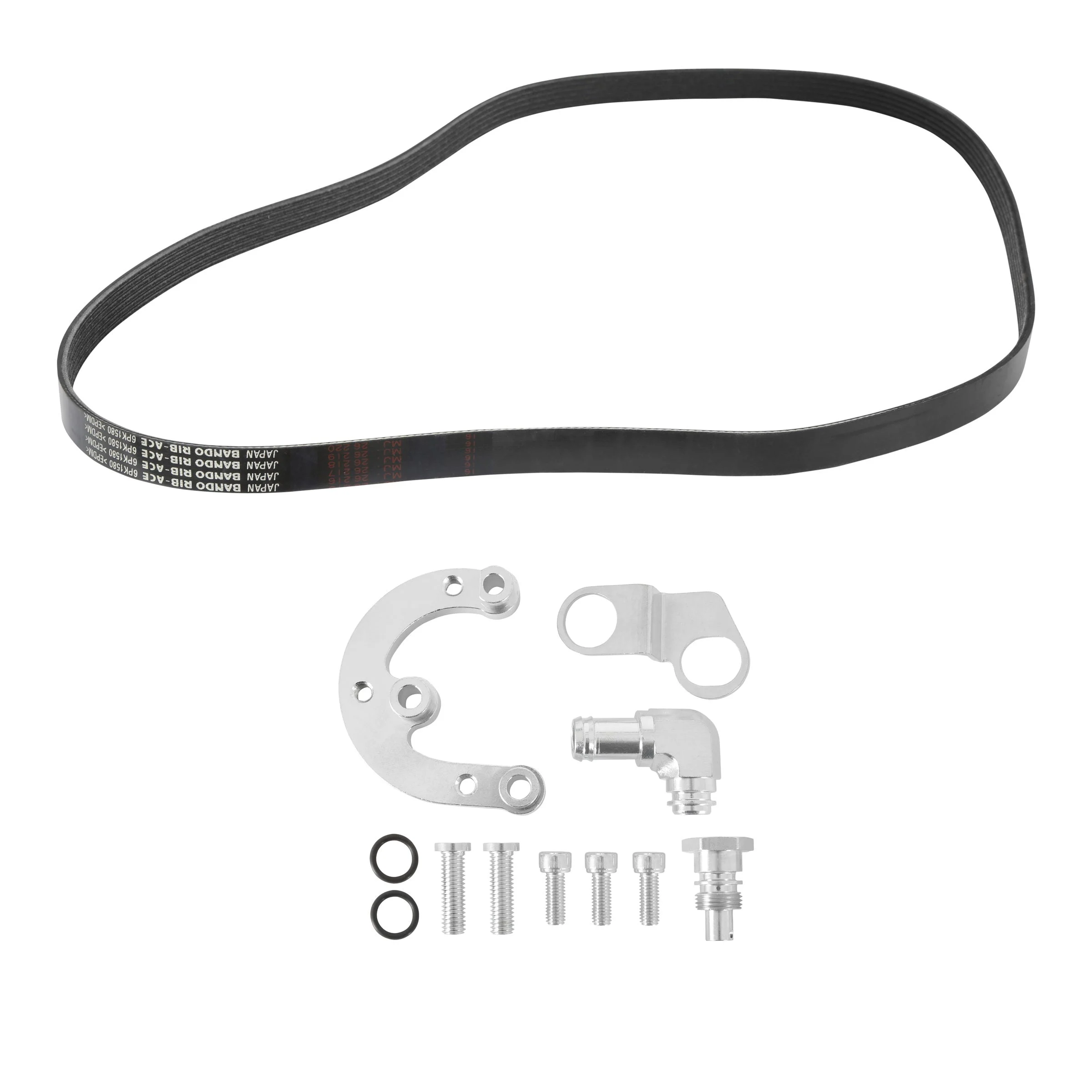 Holley 97-436 - Power Steering Pump Relocation Kit - SBF Mid-Mount- Accessory Drive