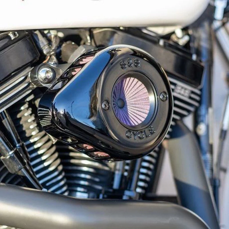 S&S Cycle 170-0720A - 08-16 Touring/16-17 Softail Models Stealth Air Stinger Kit w/ Gloss Black Teardrop