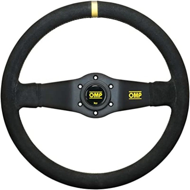 OMP Racing OD0-1951-071 - OMP Rally Dished Steering Wheel 350mm - Small Suede (Black)