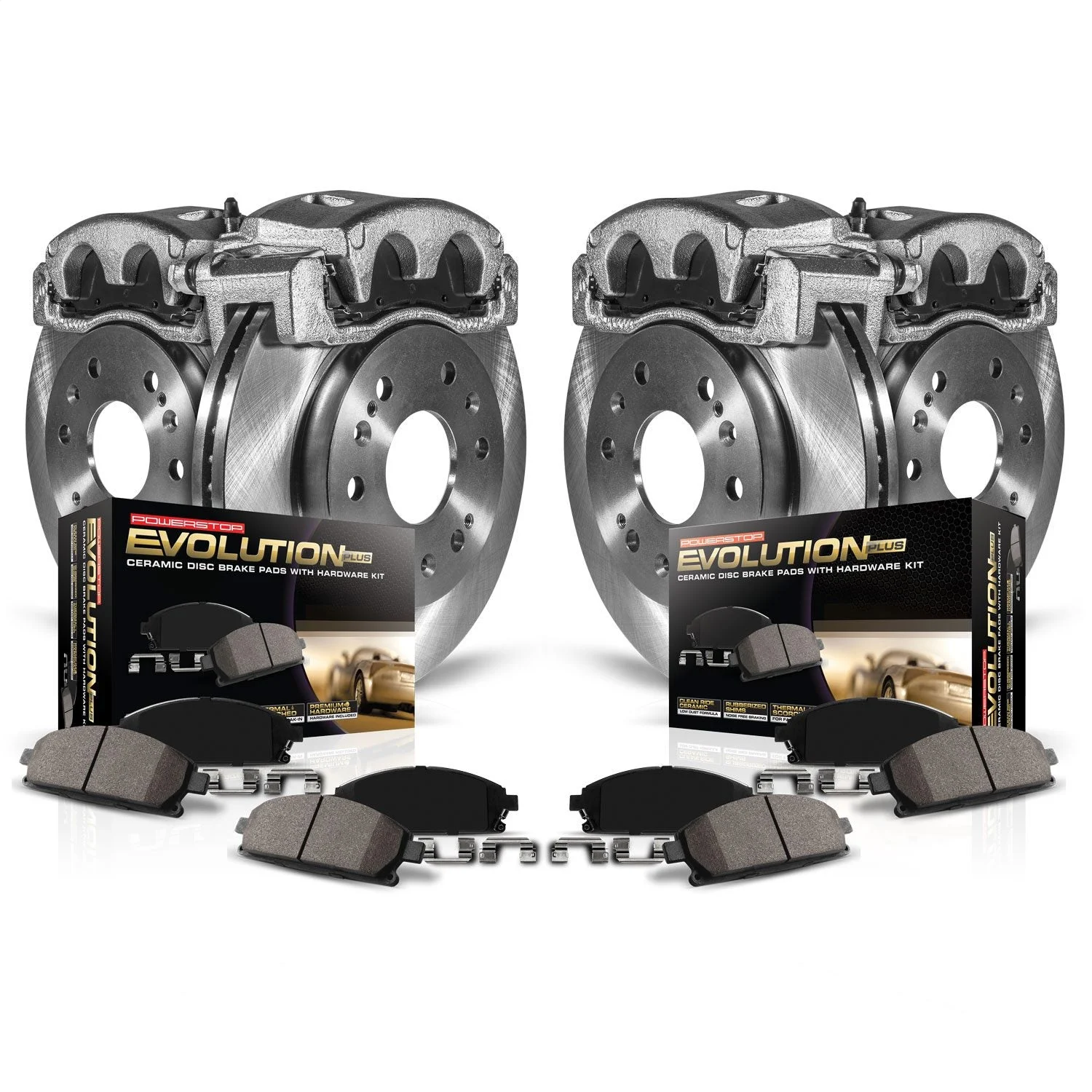 PowerStop KCOE637 - Power Stop 98-04 Audi A6 Front & Rear Autospecialty Brake Kit w/Calipers