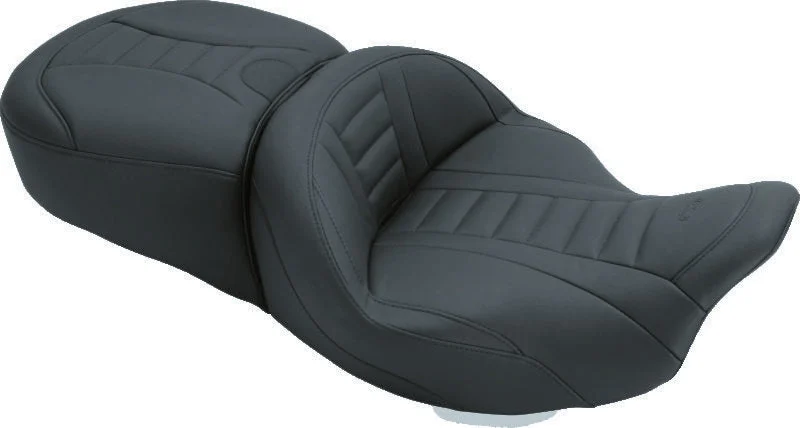 Mustang Motorcycle 79006 - Mustang 08-21 Harley Electra Glide, Rd Glide, Rd King, Str Glide Touring 1PC Seat Deluxe - Black