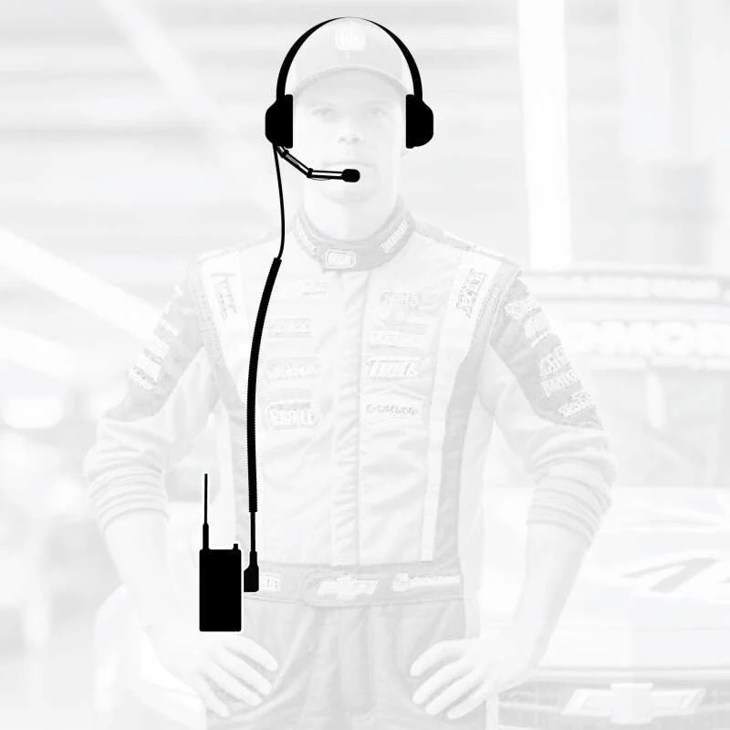 Rugged Radios CREW-RDH-U - Crew Chief - H42 Spotter Headset and Rugged Handheld Radio Package - Black