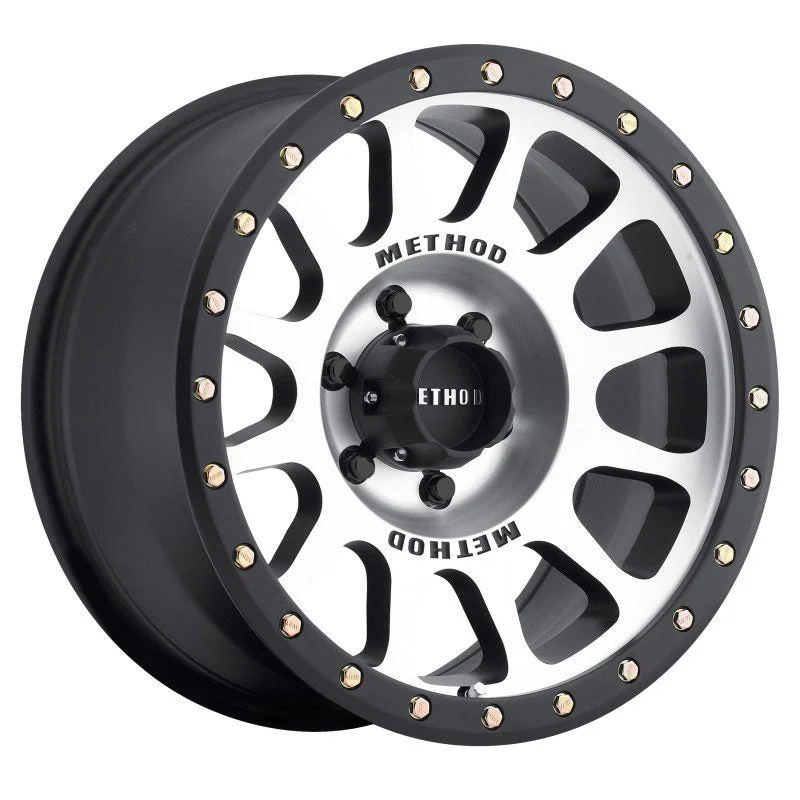 Method Wheels MR30589060300 - Aluminum Wheels 18x9 NV MR305 Bolt Pattern 6 On 139.7 Offset 0 Lip Size 1.34 Black BM Machined Face-Black Street Loc Method